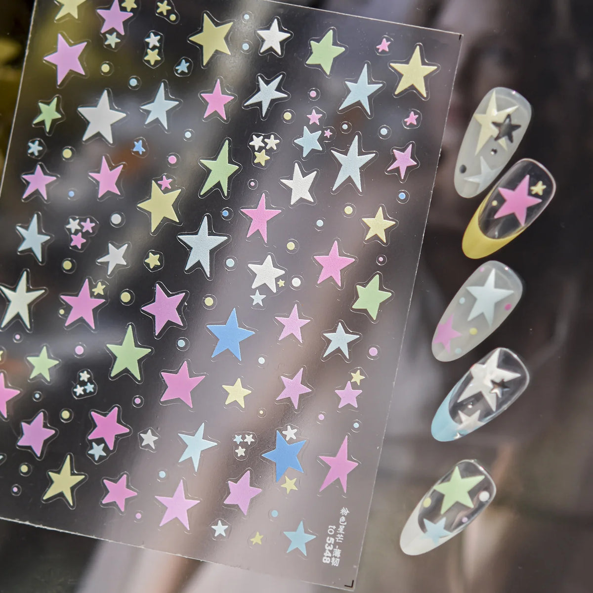 Cute Winter Cartoon Christmas Tree 5D Nail Sticker Snowman Rabbit Bow Pearl Wreath Cake Snowflake Star Self‑Adhesive Nail Decal