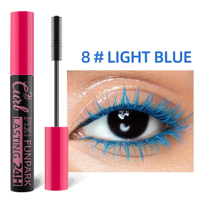 Multicolor Curling Mascara Waterproof Fast Drying Eyelashes Extension Lashes Korean Makeup Lasting White Blue Purple Mascara
