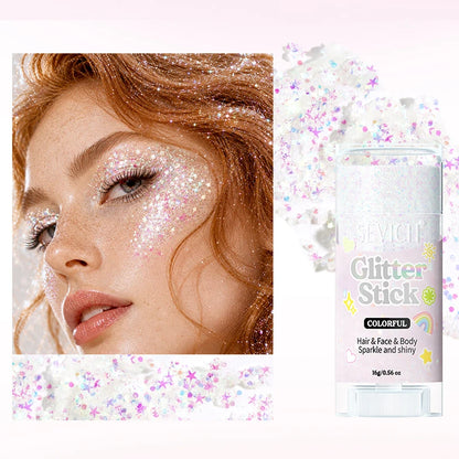 Fairy Dust Sparkling Sequins Glitter Bar Makeup Face Body Glitter Gel Hair Glitter Spray Christmas Paillette for Child Girl
