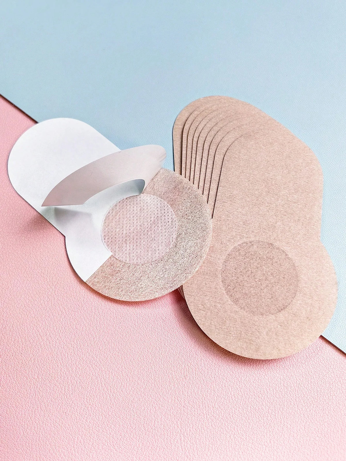 10pcs New Plus Size Reusable Invisible Non-Slip Lifting Bra Tapes For Large Breasts, Anti-Glare Chest Stickers And Sagging Preve
