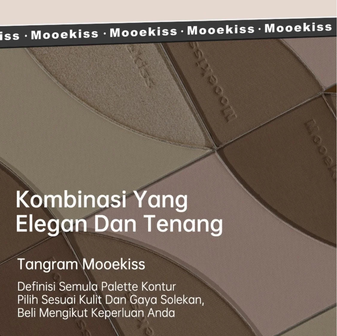 Mooekiss Three-color Contouring Plate Natural Brightening One Plate Multi-Purpose 16.5g Makeup