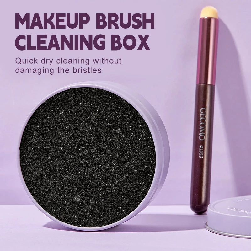 Makeup Brush Cleaning Box Quick Clean Sponge Eyeshadow Brushes Dry Cleaner Cosmetic Wash Clean Powder Tool Makeup Accessories