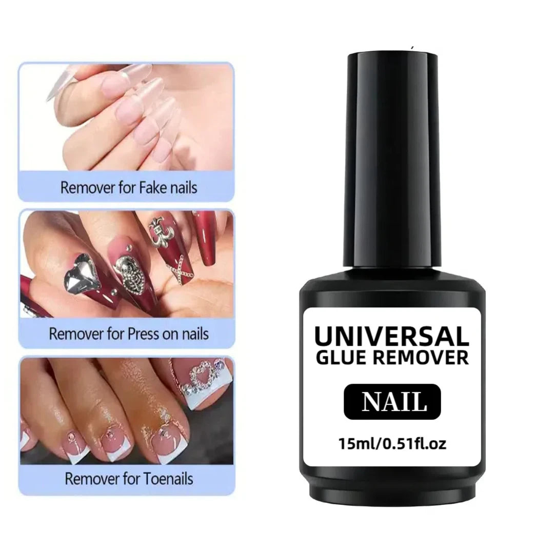 15ml *2 Pieces Glue Remover Cleaner Liquid for False Nails/UV Gel/Polish/Sticker/Decorations Easy Remover