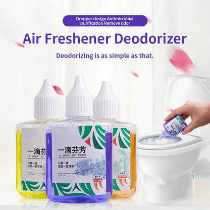 50ML A Drop of Fragrance Air Freshener Long-lasting Deodorizer for Bathroom Toilet Odor Eliminator Household Freshness Detergent