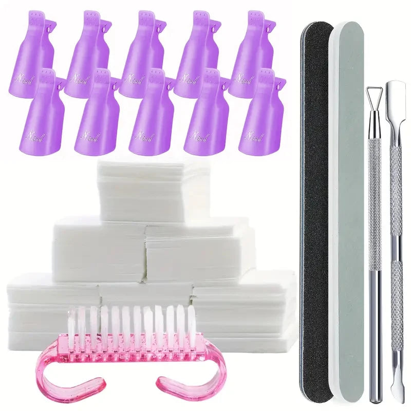 LINMANDA 10/16Pcs Nail Polish Remover Kit Professional Gel Nail Polish Remover for Removing Gel Nail Polish Suitable for Fingers