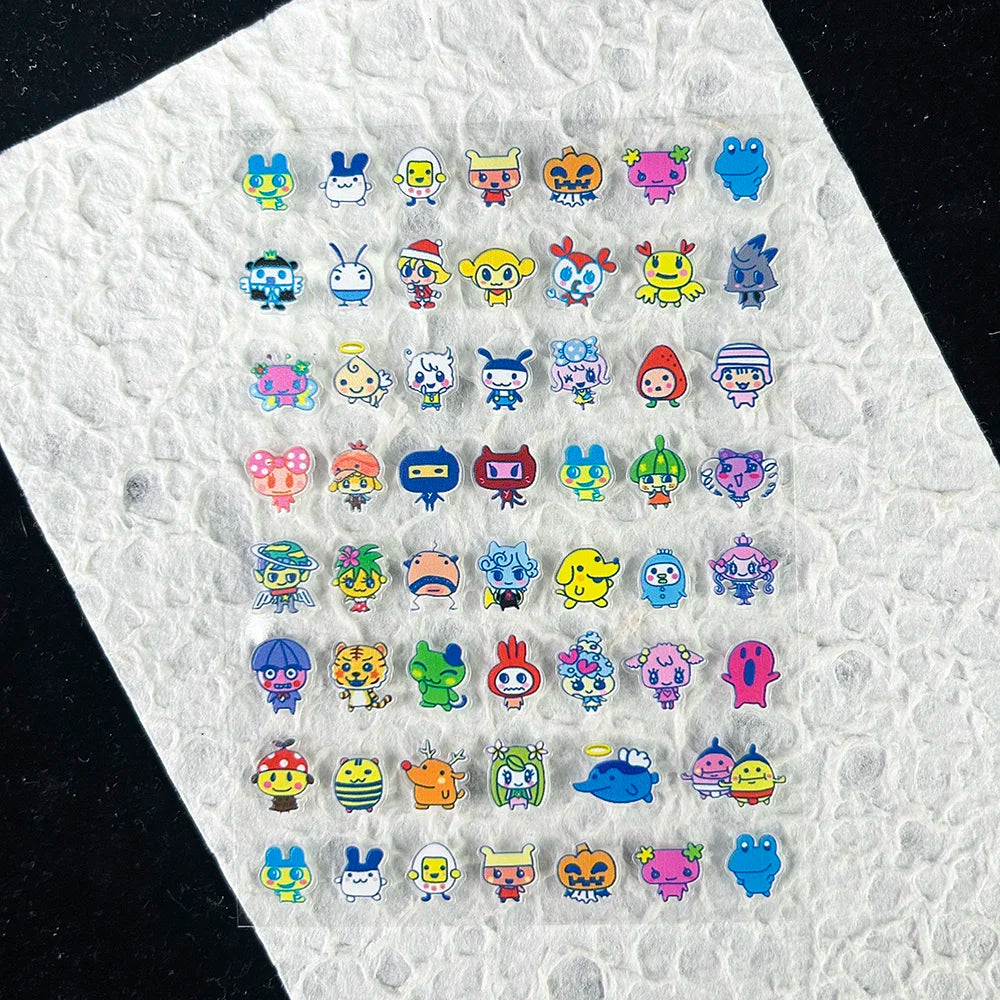 Cute Y2k Stytle Pvc Ancient Small Animals Adhesive Stickers Nail Art Waterproof Diy Charms Loptop Phone Case Scrapbook Sticker