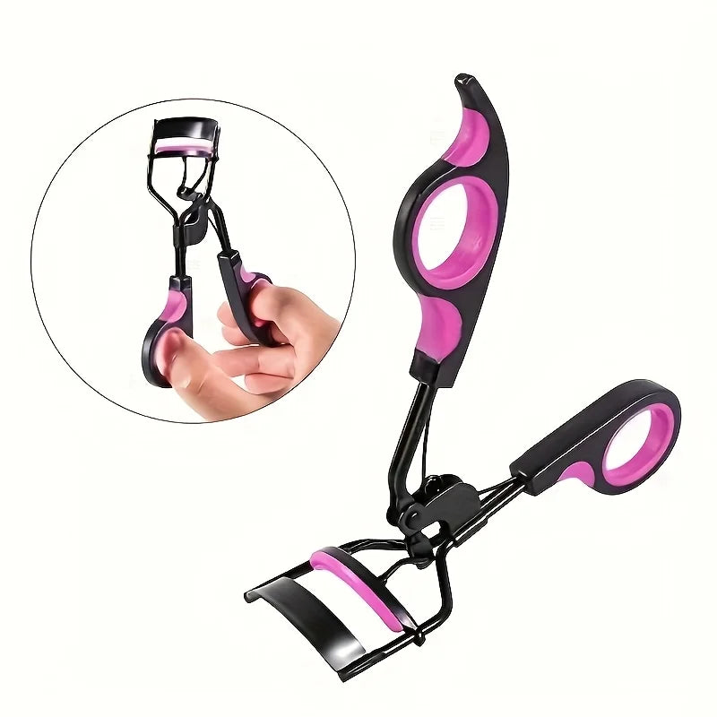Eyelash Curler with Pads, Lash Curler with 5 Extra Replacement Pads Achieve Perfect Curls in 5 Seconds lash lift kit Curved