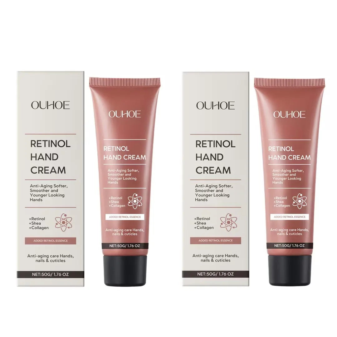 Retinol Firming Hand Care Cream Lasting Hydration Moisturizing Reduce Fine Lines Smooth Rough Skin Beauty Dry Hands Repair Cream