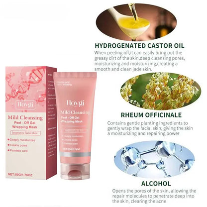 Deep Cleansing Mask Blackhead Remover Tear Pull Face Masks Moisturizing Oil Control Shrink Pore Improve Rough Skin Mud Mask