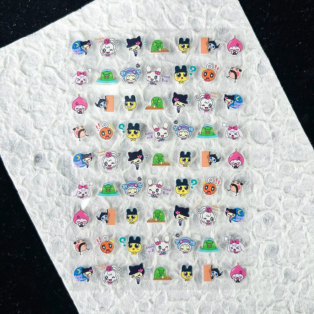 Cute Y2k Stytle Pvc Ancient Small Animals Adhesive Stickers Nail Art Waterproof Diy Charms Loptop Phone Case Scrapbook Sticker