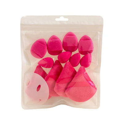 12-Piece Makeup Sponge Set - 4 Loose Powder Puffs 4 Mini Air Cushion Puffs 4 Beauty Eggs Mini Beauty All-Purpose Beauty Tools