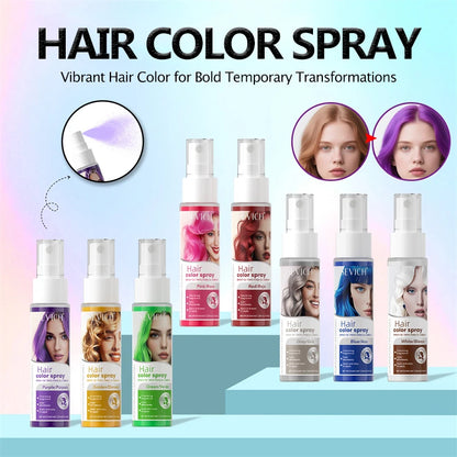 Sevich New Style Hair Color Spray One-Time Hair Color Instant Hair Salon Hair Care Styling Product For Men and Women 5 Color