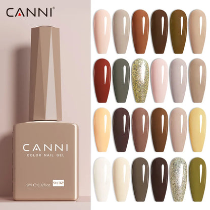 CANNI Gel Nail Polish TPO/HEMA FREE Gorgeous Christmas Red Color Winter Nails Full Coverage Soak Off UV LED Semi Permanent Gel