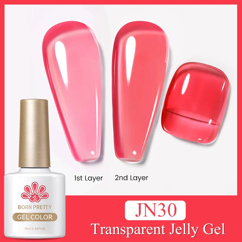 BORN PRETTY 10ml Rainbow Glass Cat Magnetic Nail Gel Polish Sparkling Double Light Reflective Glitter Colorful Laser Varnish