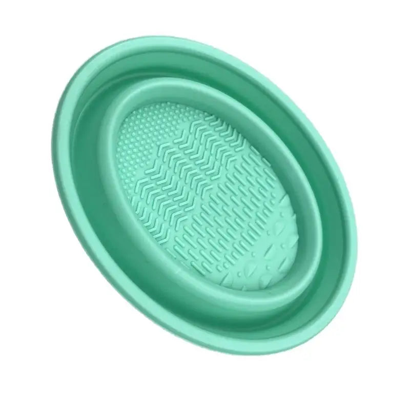 Soft Silicone Makeup Brush Cleaner Folding Powder Puff Cleaning Bowl Eyeshadow Brushes Wash Clean Mat Beauty Tools Scrubber Box