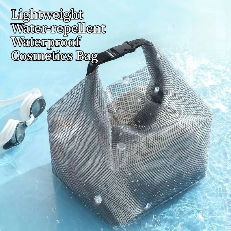 Waterproof Cosmetic Storage Bag with Buckle Portable Swimwear Organizer for Fitness Travel Swimming Drifting Outdoor Sports
