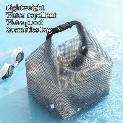 Waterproof Cosmetic Storage Bag with Buckle Portable Swimwear Organizer for Fitness Travel Swimming Drifting Outdoor Sports