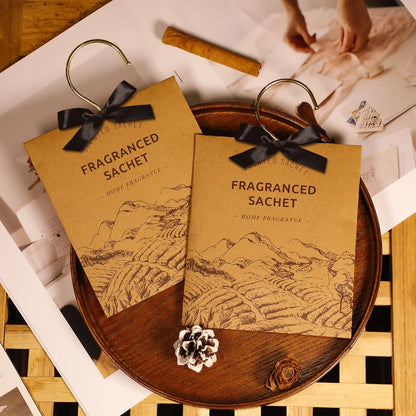 Long-Lasting Fragrance Sachet Hanging Ornament for Home & Car - Odor Eliminator for Wardrobes, Closets, Bedrooms Fresh Scent Air