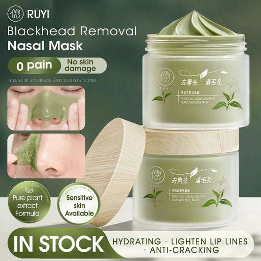 RUYI Purifying & Moisturizing Blackhead Nose Mask, Gentle Deep Clean, Non-Drying Pore Cleanser Blackhead Remover Nasal Mask 100g