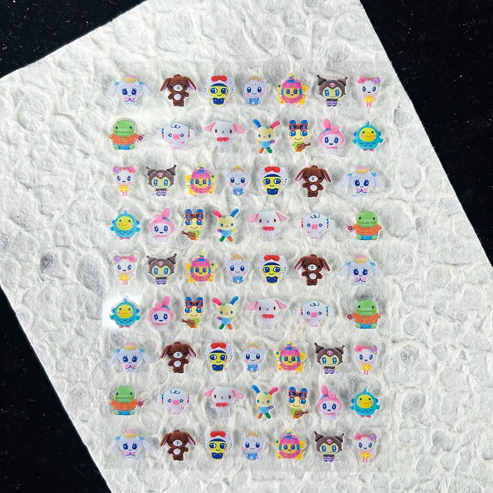 Cute Y2k Stytle Pvc Ancient Small Animals Adhesive Stickers Nail Art Waterproof Diy Charms Loptop Phone Case Scrapbook Sticker