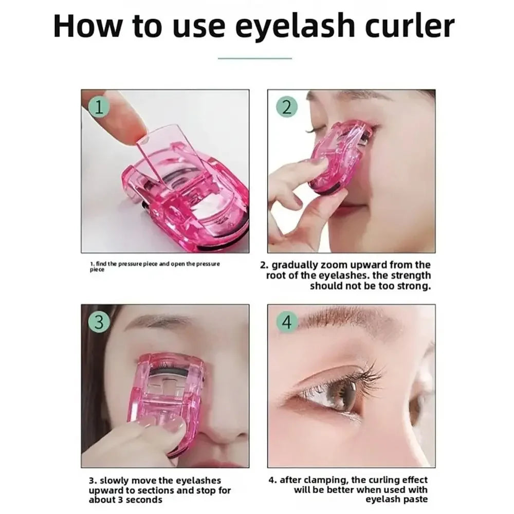 Professional Multicolor Folding False Eyelashes Mini Eyelash Curler Auxiliary Eyelash Curling Clip Beauty Cosmetic Makeup Tools