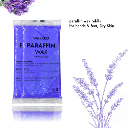 WAXKISS 1200g Paraffin Wax Refill for Paraffin Wax Bath Machine Moisturizing and Skin Softening Hand and Foot Care Wax New Formula for Long-Lasting Warmth Gentle Paraffin Wax Treatment for Smooth and Soft Skin Ideal for Home
