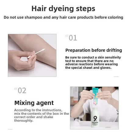9 Degrees Natural White Gold Fading Paste Tasteless Hair Bleaching Agent Long Lasting Easy to Wash Decolor Cream