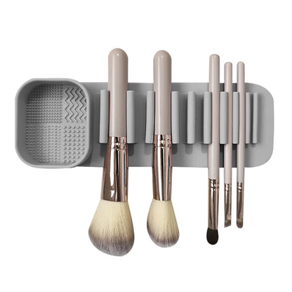 1PC Silicone Washing Bowl Makeup Brush Cleaning Box Make-up Egg Drying Tool Set Powder Puff Washer Sponge Storage Artifact