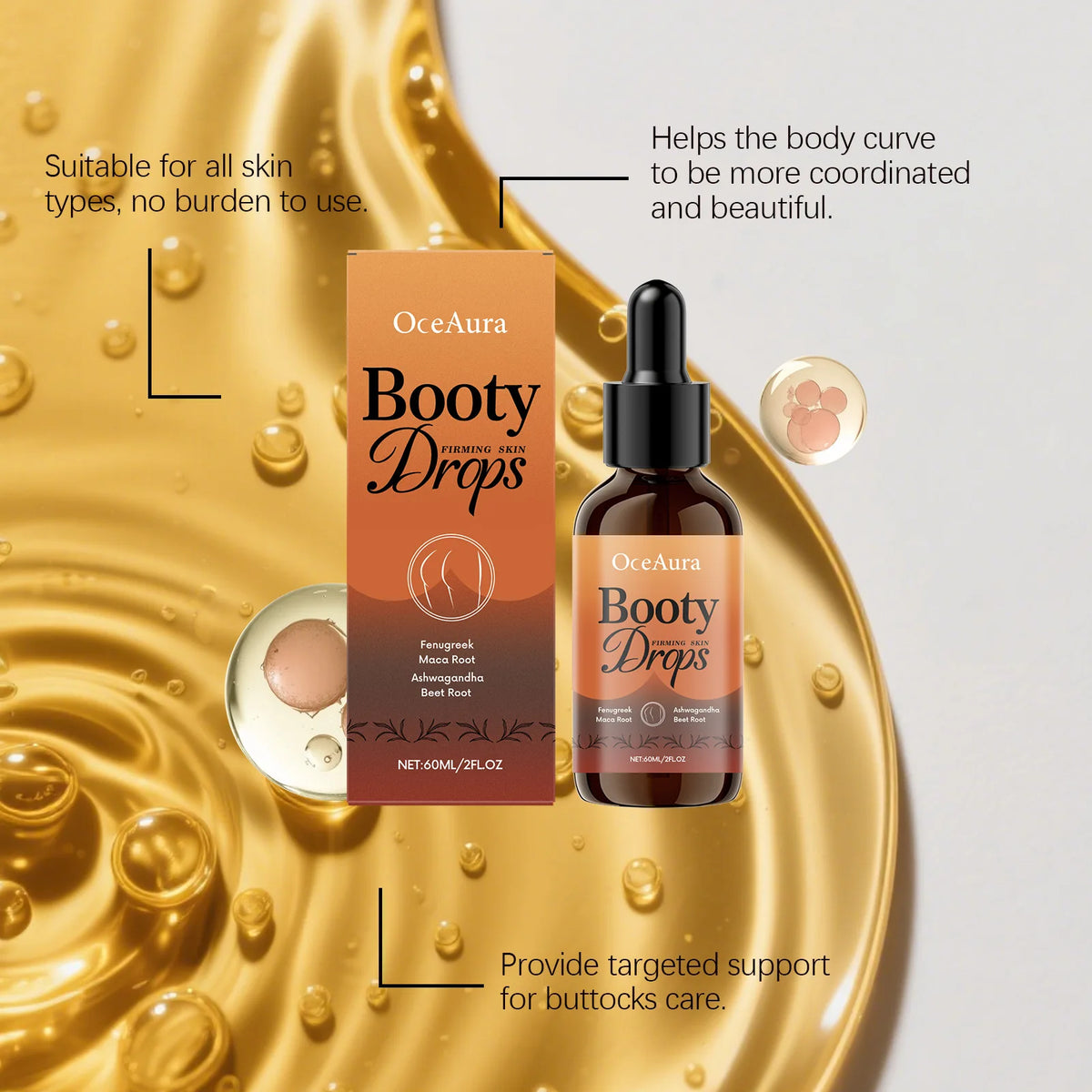 EELHOE Hip Firm Essence Firm Skin Relieve Roughness Enhance Elasticity Improving Relaxation Sexy Plump Shape Hip Massage Essence