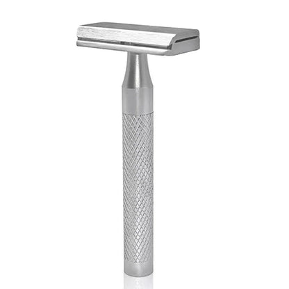 Stainless Steel Double Edge Safety Razor with 5 Spare Blades 30° Angled Precision Reusable Blade Razors for Men