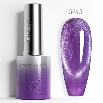 10ml Venalisa Hema Free TPO Free Gel Nail Polish Christmas New Year Soak Off Glitter Red Colors Cat Eye Magnet Nail Gel Polish