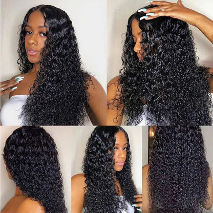 African short curly long hair wigs, fashionable front lace synthetic fiber full head wig
