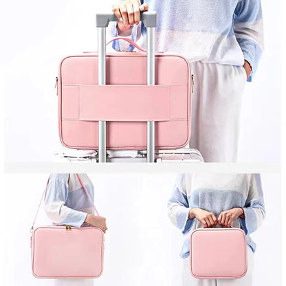 Waterproof PU Leather Cosmetic Bag Professional Large Capacity Storage Make Up Handbag Case Travel Toiletry Makeup Bag For Women