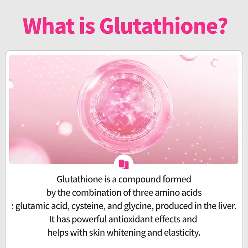 Glutathione Collagen Capsules for Skin Tone Support, Antioxidant, and Daily Beauty Care with Vitamin C L-Cystine Vegan, Natural