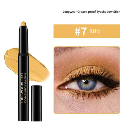 Eyeshadow Stick Highlighter Brightening Pen with Pearly Glitter & Matte Finish Shadow Eyeshadow Pencil Crayon Eyeliner Cosmetic