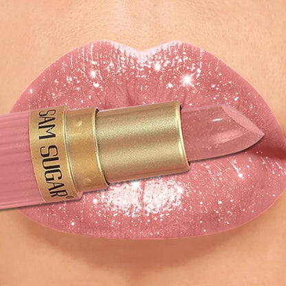 Pearlescent Pink Glitter Velvet Lipstick Waterproof Long Lasting Metallic Shimmer Diamond Lip Gloss Women Makeup Cosmetics
