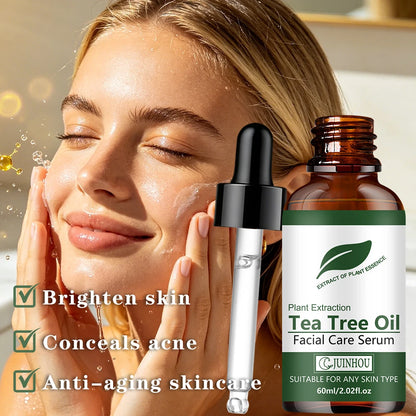 JUINHOU Green Tea Oil Hydration Facial Serum Cleans Brighten Smooth Skin Makes Skin Plump and Elastic Suitable for Everyone