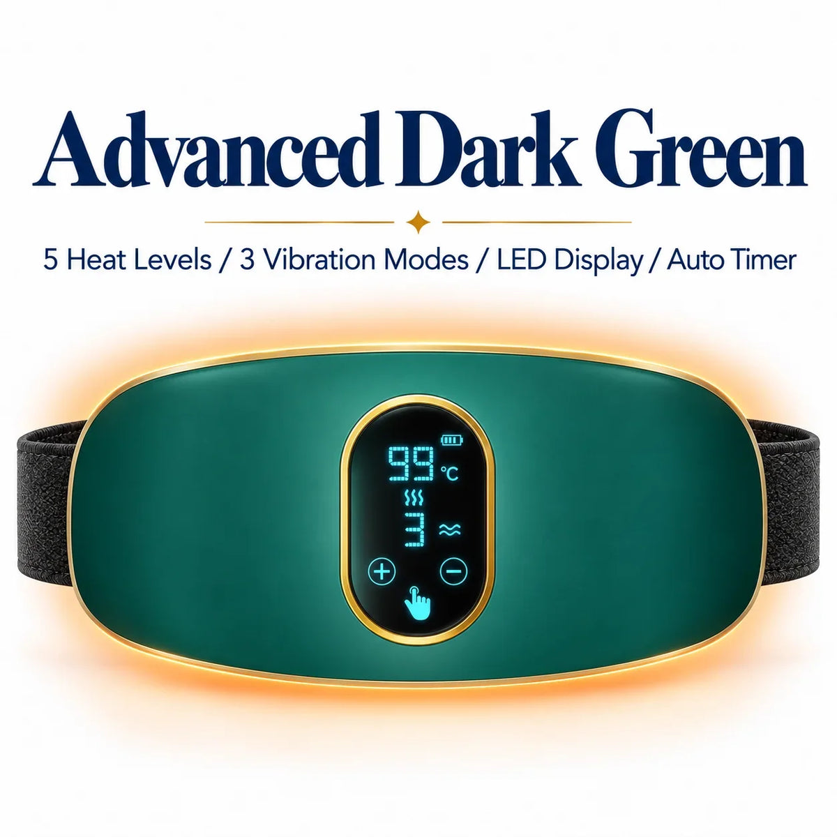 3 in 1 Heating Vibration Waist Belt Period Pain Relief Menstrual Cramp Massager for Lower Back Relax & Waist Shaping Aid