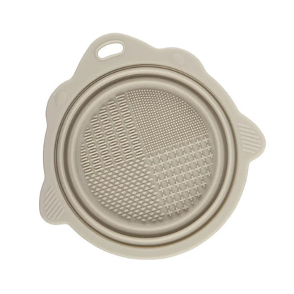 1PC Silicone Washing Bowl Makeup Brush Cleaning Box Make-up Egg Drying Tool Set Powder Puff Washer Sponge Storage Artifact