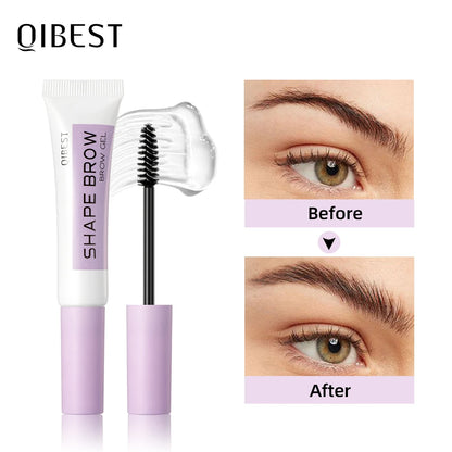 QIBEST Transparent Eyebrow Styling Soap Brows Gel Long Lasting Eyebrow Shaped Creamy Wax Colorless Pomade Lift Natural Wild Brow