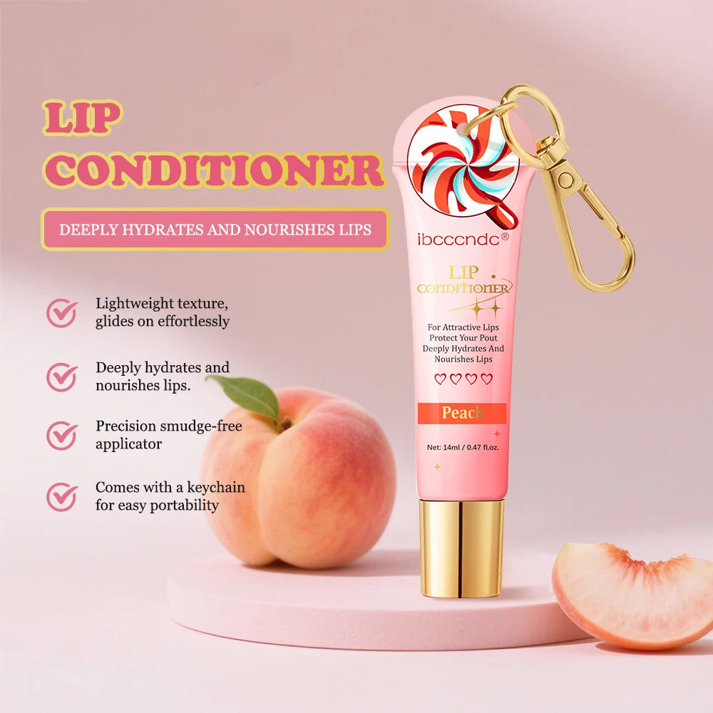 Lip Gloss Duo Combo with Keychain Long Lasting Nourish Plumper Lip Cosmetics Christmas Gift