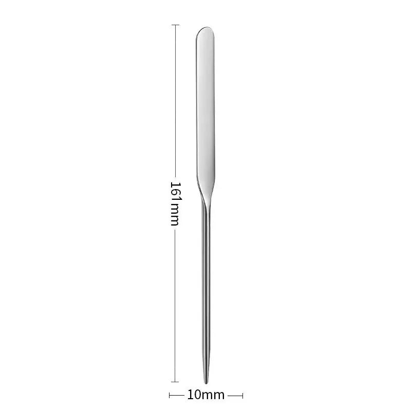 2pcs Makeup Mixing Palette Set Makeup Spatula Palette with Foundation Spatula, Stainless Steel Makeup MixingTray Nail Art Palet