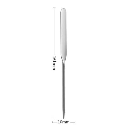 2pcs Makeup Mixing Palette Set Makeup Spatula Palette with Foundation Spatula, Stainless Steel Makeup MixingTray Nail Art Palet