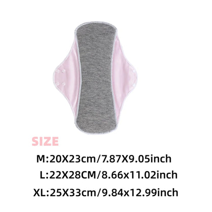 AIO 1/3pcs Large Reusable Graphene Incontinence Pads Woman Panty Liner Urinary Sanitary Pads After Surgery