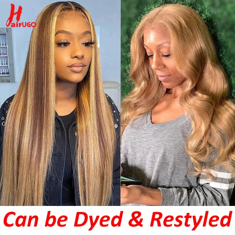 #4 Straight 4x4 Lace Closure Wigs Human Hair Brown Lace Front Human Hair Wigs Remy Chocolate Lace Frontal Wigs For Woman HairUGo