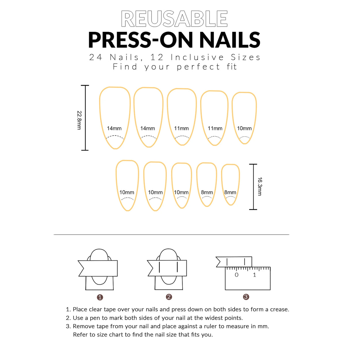 30pcs French Style Almond Press On Nails Christmas Theme DIY Party False Nails Gold Metal Beads Snowflake Desings Fake Nail