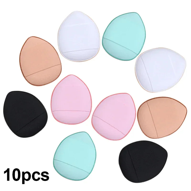 CNK 5/10Pcs Mini Finger Puff Foundation Small Air Cushion Powder Sponge Face Concealer BB Cream Cosmetic Applicator Makeup Tool