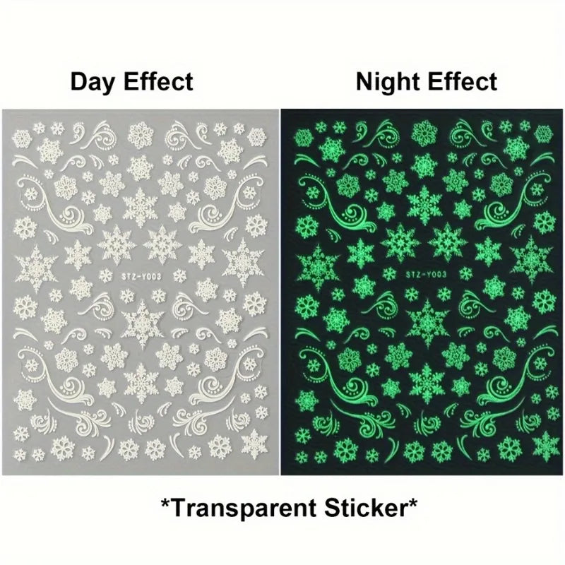 9PCS Nail Stamping Plates Christmas French Xmas Steel Printing Stencil Snowflakes Nail Stamp Templates Nail Art Manicure Tools