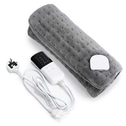 60x30cm Electric Blanket 10 Levels Heating Pad Double Helix Temperature Control Timing Thermal Mat for Office Home Period Cramps