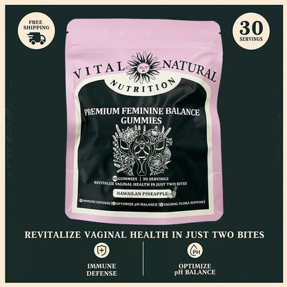60 Pieces of Vital Source Feminine Balance Gummies Are Selling Well, Caring for Women Preferred Gift - Hawaiian Pineapple